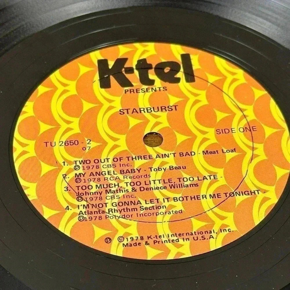 Rare Rock: K-Tel Starburst 2LP’s 1978 K-Tel TU2650 Rock And Soul 18 Great Songs - Picture 6 of 6